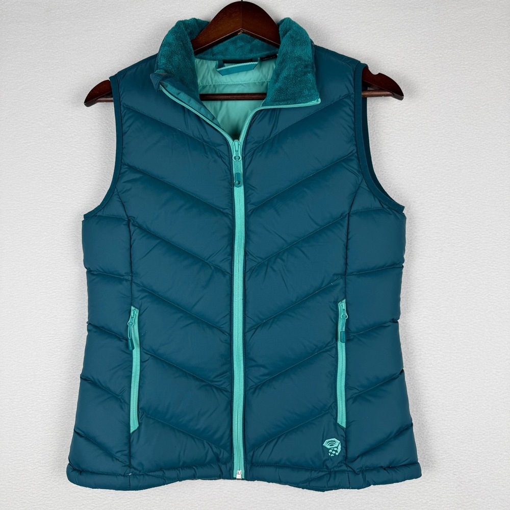 Mountain Hardwear Ratio Down Vest Women S Teal Puffer Q.Shield 650-Fill OL6176